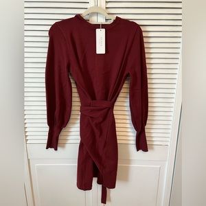 Knit Dress with wrap waist